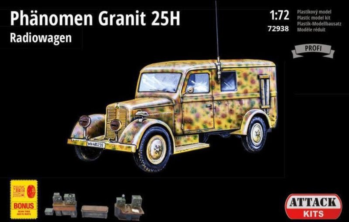 Attack| 72938 | Phanomen Granit 25H Radiowagen full interior | 1:72